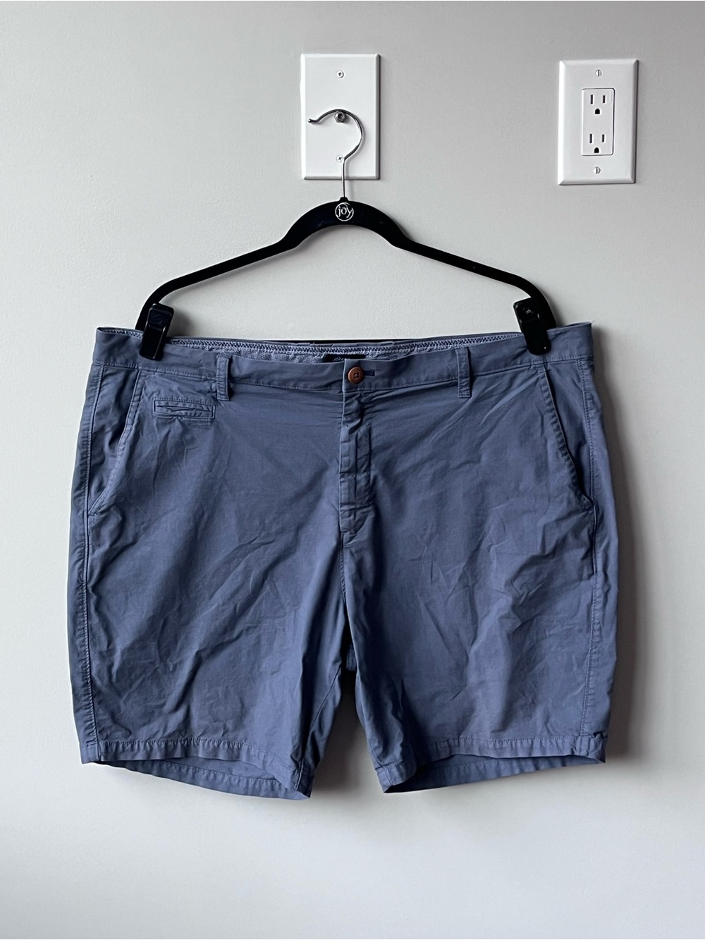 Johnnie-O Santiago Cotton Stretch Chino Shorts 7.5” Men’s Size 40 Blue Wake